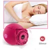 NXY Vibratoren Adorime Blumenform Zunge Klitoris Saugen Frauen Muschi Klitoris Sauger Rosa Rot Vibrierendes Sexspielzeug Rose 0107