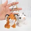 Mignon tigre petit pendentif en peluche porte-clés animaux en peluche garçon fille sac à dos tentures cadeaux d'anniversaire de noël H1126
