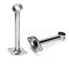 Stainless Steel Hanger Wall Bracket Cloth Rod Towel Rack Holder Fixed Flange House Furniture Closet Bathroom Hardware