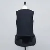 Gilet en fausse laine véritable pour femme, Gilet en cachemire, à la mode, détachable, 2021, S3604B