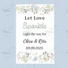 XX DIY- 100PCS Glow/Sparkler Stick Tags Personalised Wedding Firework Tags Let Love Sparkle 210610