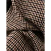 Women Casual Brown Za Houndstooth Plaid Print Long Blazers Female Fashion Double Breasted Jacket Office Lady Outwear Blazer 210421
