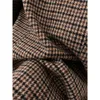 Kvinnor Casual Brown Za Houndstooth Plaid Print Long Blazers Kvinna Mode Dubbelbröst Jacka Kontor Lady Outwear Blazer 210421