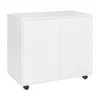 2022 Living Room Furniture Single Door Five Drawers MDF With PVC Wooden Filing Cabinet White