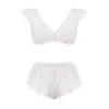 lingerie blanche transparente