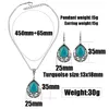 Fashion Jewelry Sets Women Turquoise Earrings & Necklace Silver Plate White Rhinestone Flower Elephant Owl Heart Cross Bohemian Earring Party Dress Matching