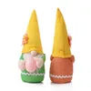 Ostern Gesichtslose Puppen Schöne Zwerg Party Supplies Desktop Umarmung Ei Geschenk Thanksgiving Home Dekorationen Ornamente LLF12251