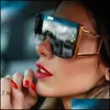 Sonnenbrille Mode Assories Retro Männer Frauen Shades Vintage Brille Übergroße One Lens Goggle Uv400 Drop Lieferung 2021 Udibq