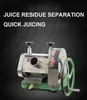 Professionell sockerrör Juicer Manuell Sugarcane Juice Machine Rostfritt stål Extractor Squeezer Machine Hand-Cranked Press