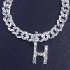 Stonefans Colliers de chaîne cubains pour hommes et femmes, or, style hip-hop, avec acronymes, cristal, diamant, cou lisse, vente en gros Q0809
