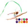 4m Färgglada gym Ribbons Dance Ribbon Rhythmic Art Gymnastik Ballett Streamer Twirling Rod Stick för Gym Training Prof Jllgad 871 Z2