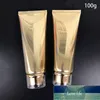 100ml guld plaströr 100g kosmetisk lotion hudvård kräm mjukflaska shampoo tandkrämförpackning behållare fri