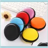 Organizer Bags Lage & Aessoriesmini Earphone Bag Headset Headphone In-Ear Earbud Case Small Round Hard Eva Zipper Storage Carrying Pouch Dr