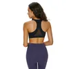 Mesh patchwork sport beha top voor vrouwen fitness hoge steun push-up dames yoga brassier dubbele schouderriem meisje actieve slijtage L-22