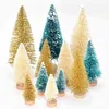 27Pcs/set Mini Christmas Tree Pine Tree Christmas Decorations For Home Navidad Xmas Ornament Year Decor Kids Gift DIY Craft 211104