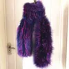 Sciarpa Silenziatore in peluche Ragazze Moda invernale Scialle termico Temperamento Accessori Fazzoletto da collo in vera pelliccia di volpe