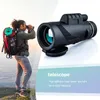 Telescópio Binóculos Bak4 80x100 Óptica Zoom HD Lente À Prova D 'Água Alta Definição Monocular Spotting Scope Portable para Caminhadas Hunting