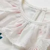 0-3 -3ырс рожденные летние ползунки мальчики одежда вишня принт хлопчатобумажные коммутаторы младенческие девочки комбинезон 210417