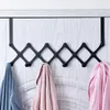 hanging coat rack with shelf
