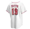 6 Jonathan India Baseball Jersey Cincinnati 63 Blake Trahan 58 Luis Castillo 27 Trevor Bauer 19 Joey Votto Johnny Bench cool Flex base Custom jerseys