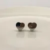 2022 Stud Stud 10mm Orecchino a cuore Donna Stud Borsa di flanella Coppia in acciaio inossidabile Orecchini a bottone in oro Penetranti Gioielli per il corpo Regali per Accessori donna all'ingrosso