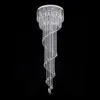 Long stair chandeliers duplex building villa living rooms staircase lamp modern minimalist crystal chandelier for dining Room Lamps LED