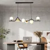 Nordic Stil Moderne Kreative LED Kronleuchter Licht Luxus Magische Bean Glas Esszimmer Wohnzimmer Bar Hause Dekorative Lampen Anhänger