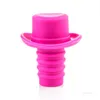 Personalized Soft Silicone Top Hat shape Wine Bottle Stopper Beer Stopper Family Kitchen Party Tool 5 colors T500622