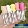 Packing Bottles 100pcs 4ml makeup tool cute nude heart shape empty lip gloss tubes clear round custom container with wand