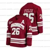 8 Bobby Trivigno 2021-22 Maglia da hockey UMass Minutemen Personalizzata Colin Felix Matthew Kessel Mario Ferraro Jonathan Quick Matt Murray Filip Lindberg Scott Morrow Ufko