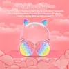 CT-950 casque sans fil mignon chat oreille écouteurs Bluetooth casque stéréo Ultra-long soulager le Stress arc-en-ciel bulle Fidget jouets