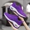 Wholesale 2021 Top Quality Off Men Women Sports Running Shoes Knit Mesh Breathable Court Purple Red Outdoor Sneakers SIZE 35-42 WY28-T1810