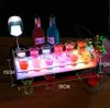 RGB Oplaadbaar Acryl Verlicht 6 of 12 Glazenrek Serveerhouder Wijnglas Displaystandaard LED VIP S Glazen dienblad2691997