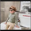 Pullover Abbigliamento Bambino Maternità Drop Delivery 2021 Wlg Autunno Per Ragazzi Ragazze Bambini Dolcevita solido Maglione a maniche lunghe Bambino Beige9866235