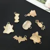 20Pcs/Pairs Enamel Halloween Charms Mixed Alloy Candy Ghost Pumpkin Bat Spider Hat Pendant DIY Jewelry Making Accessory