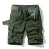 Été hommes mode décontracté militaire Cargo poche pantalon homme Shorts tactique ample grande taille 6XL