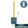 Brosse de toilette en silicone preuve avec base Wc tête plate brosse à poils souples flexibles avec support à séchage rapide ensemble nettoyage de salle de bain