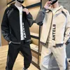 Tute da uomo Tute da uomo Set Primavera Autunno Hip Hop Tuta sportiva Abbigliamento da lavoro Giacche con cappuccio Pantaloni Harlan Baseball maschile