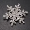 Pins, Brooches 2021 Sparkling Ladies Fashion Brooch Big Snowflake Gift Jewelry Crystal Rhinestone Female