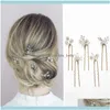 Sieradenvintage bruids kristallen bloemen haarspelden trouwfeest optocht haarspelden goud bruidsmeisje bruid kopstuk sieraden aessories u370 drop de