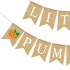 Decorative Objects & Figurines Jute Burlap Little Pumpkin Banner Fall Autumn Baby Shower Diaper Party Birthday Garland Decoration Thanksgivi