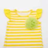 Girl Clothes Set Summer Striped Corsage Sleeveless Top + Shorts 2-piece Of Toddler Casual Children 210515
