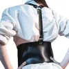 Fashion Leather Women Chest Harness Belt Goth Bra Harness Strap Suspender Punk Corset Wide Waist Belts Femme Body Belts Q0625