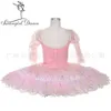 Criança rosa fada boneca variação profissional ballet tutu cosutmes competição pancake tutu bt4072