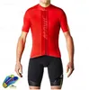 Manga curta roupas de ciclismo camisa triathlon bib shorts estrada bik respirável mtb camisa jerseys verão corrida sets6983343