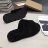 European and American style winter women's flat slippers wool thermal design complete packaging size 35-41