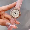 Классические женщины геометрические графические часы многоцветные кожаные нерегулярные числа часы леди платье хрустальные алмазные кварцевые часы 36 мм