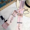 حقائب اليد الكلاسيكية وشاح رباطات المرأة إلكتروني زهرة الحرير شقي مصممي النطف حرف واحد 8x120 سنتيمتر