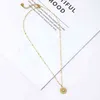 Fabrikspris Fashion Gold Fylld Sun Pendant Trendy Stainls Steel Smycken Halsband för BT Gåvor
