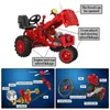 City Classic Red Old Tractor Car Technical Building Blocks DIY Walking Tractor Truck Bricks Educational Toys for Children Q0624